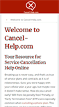 Mobile Screenshot of cancel-help.com
